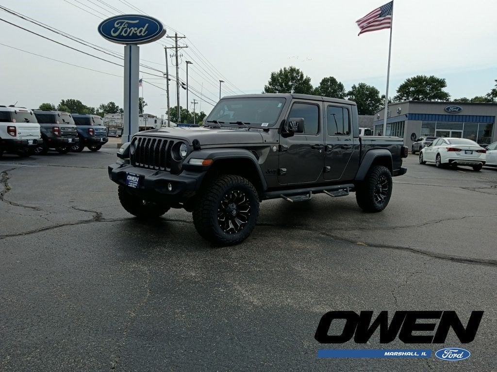 2020 Jeep Gladiator Sport S in Granite Crystal Metallic Clearcoat — front three-quarter view