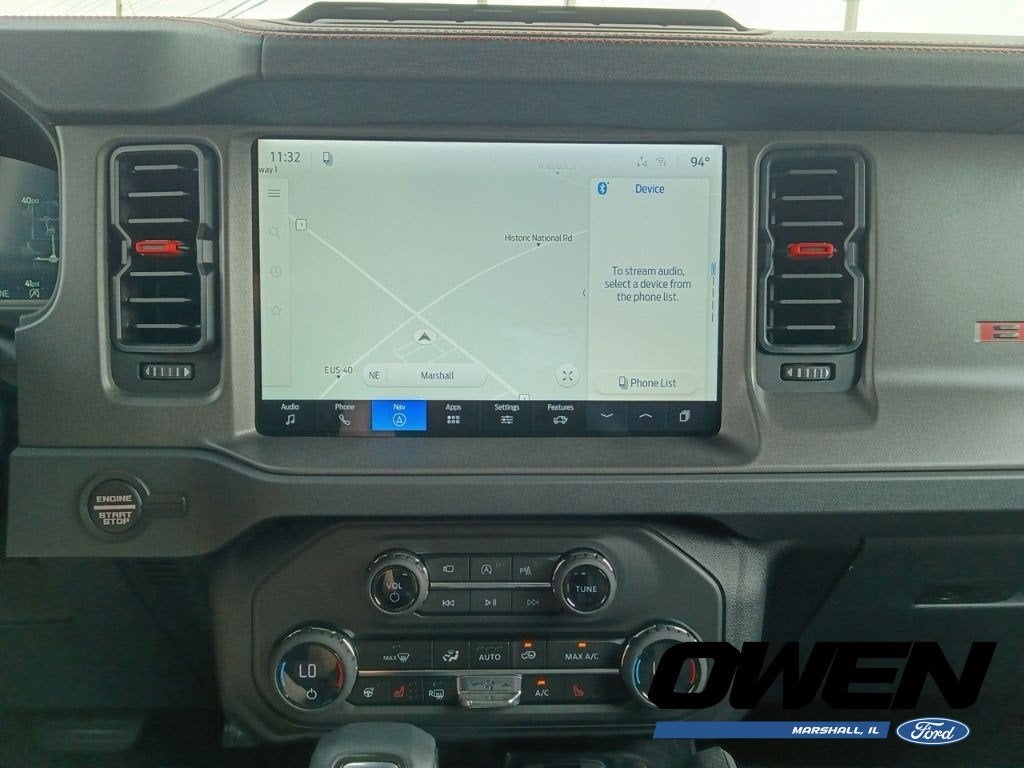 2026 Ford Bronco Raptor in Shadow Black — front three-quarter view