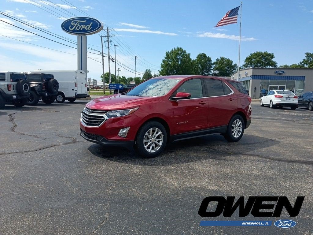 2020 Chevrolet Equinox LT in Cajun Red Tintcoat — front three-quarter view