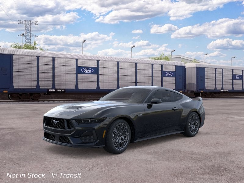 2026 Ford Mustang GT Premium in Shadow Black — front three-quarter view