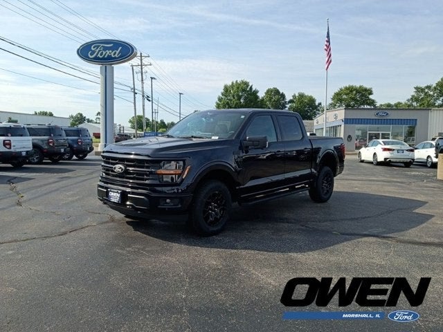 2026 Ford F-150 XLT in Antimatter Blue Metallic — front three-quarter view